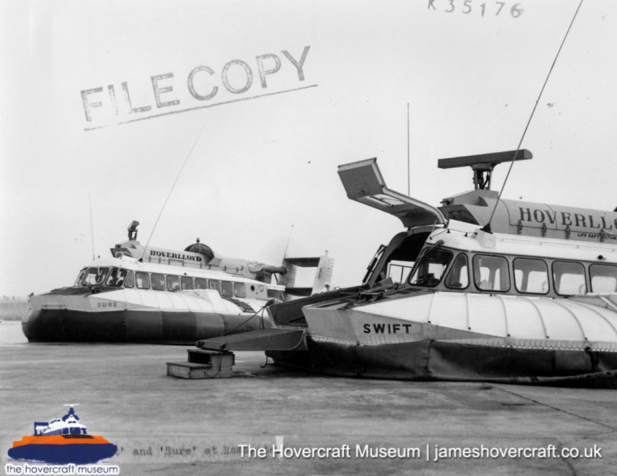 SRN6 with Hoverlloyd -  (credit: The <a href='http://www.hovercraft-museum.org/' target='_blank'>Hovercraft Museum Trust</a>).